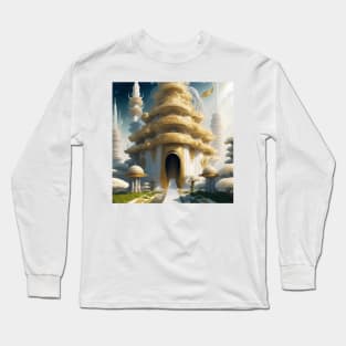 The Empress' Swirling Gardens Space Metropolis The Temple of Truth Is White Long Sleeve T-Shirt